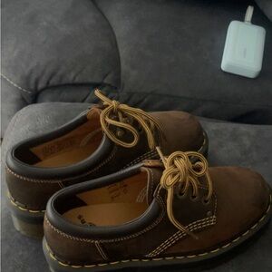 Dr. Martens Brown Platform Shoes